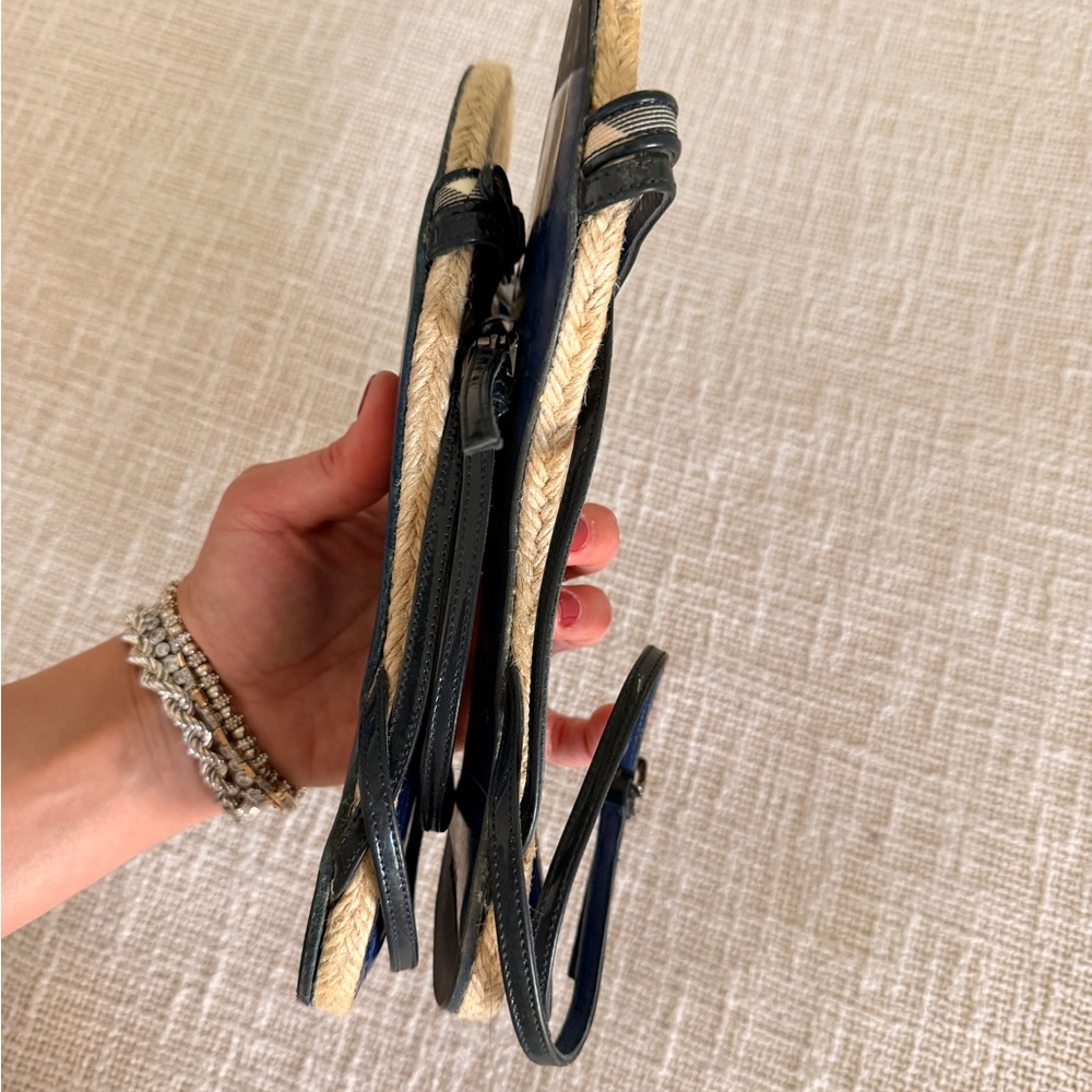 Burberry Blue espadrilles and Black Lace-Up Flat Sandals - Picture 5 of 5